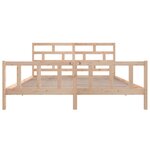 vidaXL Cadre de lit Bois de pin massif 200x200 cm