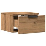 vidaXL Tables de chevet murales 2 Pièces chêne artisanal 34x30x20 cm
