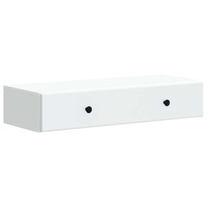 vidaXL Table d'appoint murale Blanc 87 5 x 34 5 x 17 cm