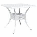 vidaXL Ensemble de tables de jardin 5 Pièces Blanc 80 x 80 x 75 cm