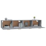 vidaXL Armoires murales 2 Pièces Sonoma gris 100x36 5x35 cm