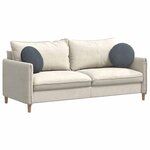 vidaXL Coussins de siège 2 Pièces Gris foncé Ø 40 x 13 cm Velours