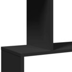vidaXL Étagère séparatrice de pièce à 5 niveaux noir 70x24x161 cm