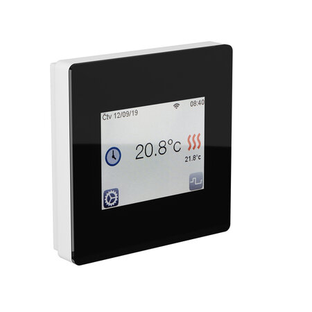 Thermostat noir TFT610 WI FI + sonde de sol - IP21 - 230V - 10A
