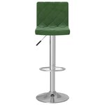 vidaXL Tabourets de bar lot de 2 vert foncé velours