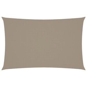 vidaXL Voile de parasol tissu oxford rectangulaire 2 5x5 m taupe