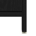 vidaXL Ensemble de mobilier de salle de bain 3 Pièces Chêne noir