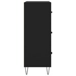 vidaXL Buffet noir 69 5x34x90 cm bois d'ingénierie