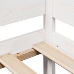 vidaXL Lit de jour et tiroirs sans matelas blanc 90x190 cm bois massif