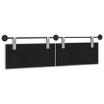 vidaXL Tête de lit suspendue Gris nuage Tissu
