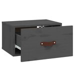 vidaXL Tables de chevet murales 2 Pièces Gris 40x29 5x22 cm