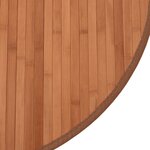 vidaXL Tapis rond marron 100 cm bambou