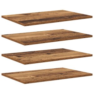 vidaXL Planche d'étagère à livres 4 Pièces Marron 100 x 40 x 1.5cm