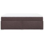 vidaXL Sommier à lattes de lit avec matelas Marron foncé 160x200 cm
