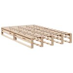vidaXL Lit bibliothèque sans matelas 120x190 cm bois de pin massif