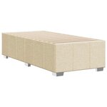 vidaXL Cadre de lit sans matelas crème 100x200 cm tissu
