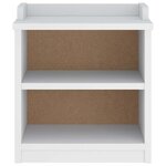 vidaXL Banc de couloir SANDNES blanc 45x40x50 cm bois de pin massif
