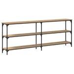 vidaXL Table console chêne artisanal 200 x 29 x 75 cm
