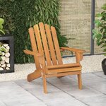 vidaXL Chaise de jardin Adirondack Bois d'acacia massif