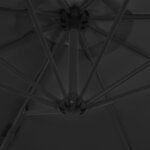 vidaXL Parasol de jardin avec base portable anthracite