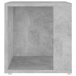vidaXL Table d'appoint Gris béton 33x33x34 5 cm Bois d'ingénierie