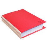 Paquet De 25 Chemises Dos Toilé Forever® 320g/m2 - 24x32cm - Rouge - Exacompta