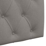 vidaXL Tête de lit suspendue Taupe Tissu