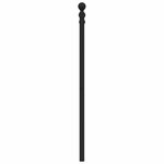 vidaXL Tête de lit métal noir 150 cm