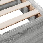 vidaXL Cadre de lit avec tiroirs sans matelas sonoma gris 160x200 cm