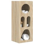 vidaXL Buffet Chêne Sonoma 40 x 35 x 100.5 cm Bois d'ingénierie