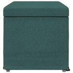 vidaXL Tabouret Vert foncé 81 x 41 x 40 cm Tissu et bois stratifié