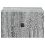 vidaXL Cabinet de chevet mural Sonoma gris 33 x 34 5 x 20 cm