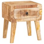 vidaXL Tables d'appoint Marron 40 x 32 x 46 cm bois de manguier massif