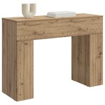 vidaXL Table basse Chêne artisanal 102 x 35 x 75 cm Bois d'ingénierie