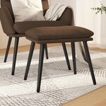 vidaXL Repose-pied Marron 45x29 5x35 cm Tissu