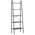 vidaXL Étagère sur pied 5 niveaux Noir 56x35x174 cm