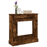 VidaXL Cadre de cheminée chêne fumé 90x30x90 cm bois d'ingénierie