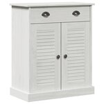 vidaXL Armoire de salle de bain avec porte VIGO Blanc et Blanc Antique