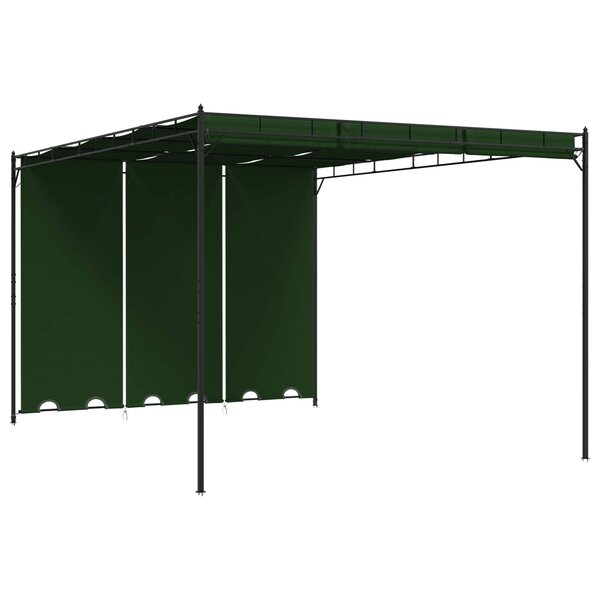vidaXL Pavillon 4 x 3 x 2 3 m Vert Polyester et Acier