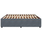 vidaXL Cadre de lit Gris foncé 180 x 200 cm Velours