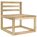 vidaXL Canapé de jardin 4 places avec coussins noir