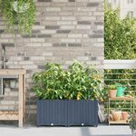 vidaXL Pots de jardin Gris 80 x 40 x 37.5 cm Acier
