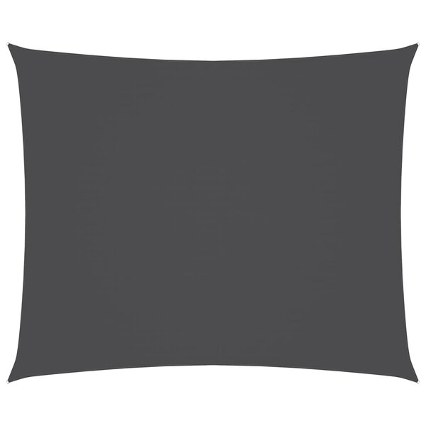 vidaXL Voile de parasol tissu oxford rectangulaire 2 5x3 5m anthracite