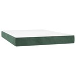 vidaXL Matelas de lit à ressorts ensachés fermeté moyenne 120x210x20 cm velours