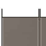 vidaXL Cloison de séparation 3 panneaux Anthracite 150x200 cm Tissu