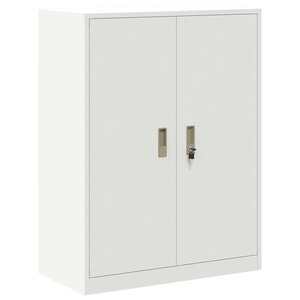 vidaXL Armoire de rangement Blanc 80 x 40 x 105 cm Acier
