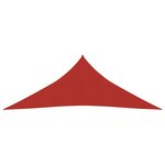 vidaXL Voile d'ombrage 160 g/m² Rouge 4 5x4 5x4 5 m PEHD