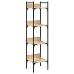 vidaXL Bibliothèque à 4 niveaux chêne 35x30x138 5 cm bois d'ingénierie
