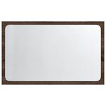 vidaXL Miroir de salle de bain à LED chêne marron bois d'ingénierie