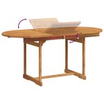 vidaXL Ensemble à manger de jardin 5Pièces bois d'acacia solide textilène